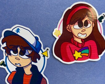 Mystery Twins Vinyl Stickers