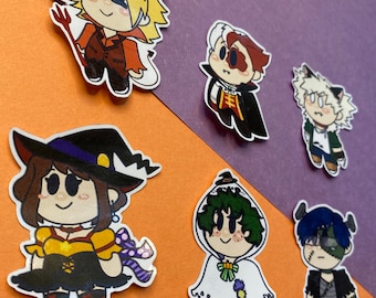 MHA Halloween Stickers | Anime Stickers | 1 inch | Halloween Stickers