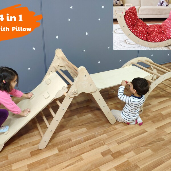 Wooden Baby Gym Toys Etsy