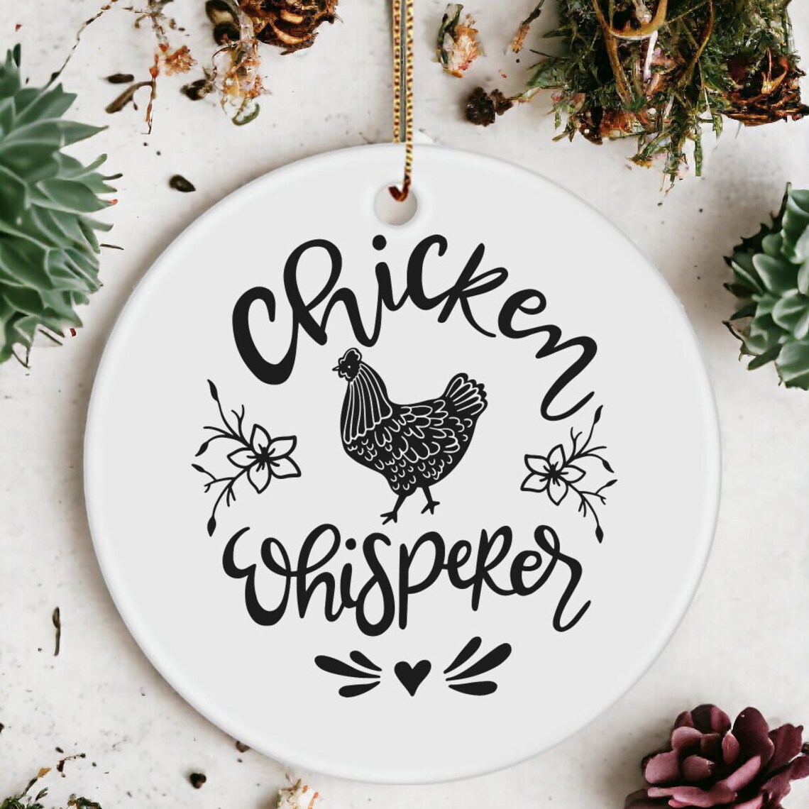 Chicken Ornament, Chicken Lover, Chicken Gifts, Chicken Whisperer
