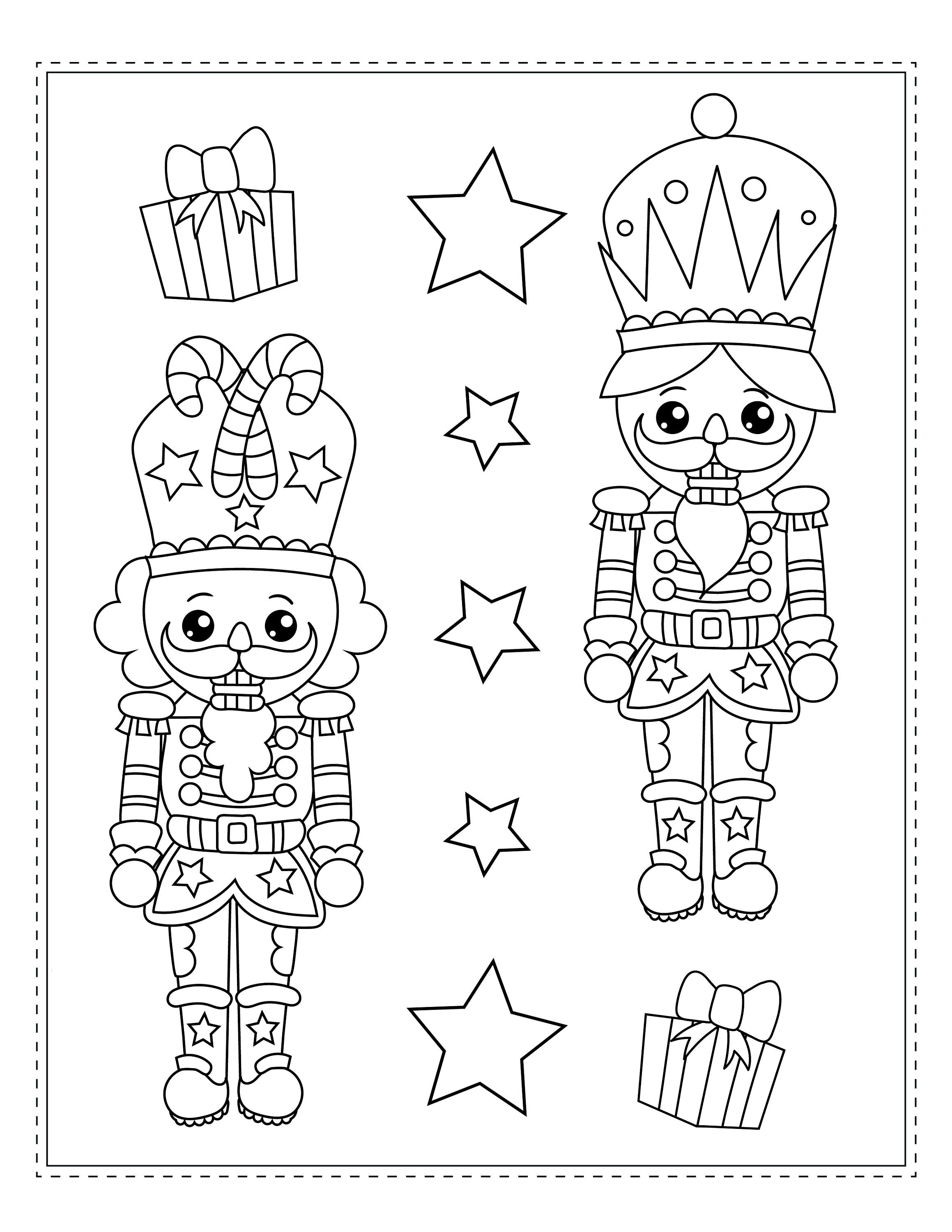 Nutcracker Coloring Book Digital Download Coloring Pages Etsy