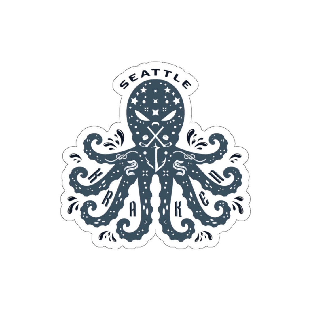Seattle Kraken Sticker Etsy