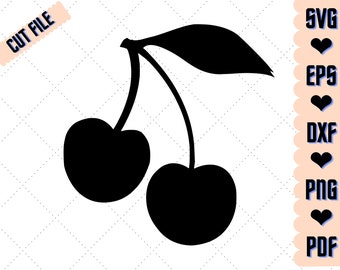 Cherries svg, Cherry svg, Instant Download,SVG, PNG, EPS, dxf, pdf digital download clipart