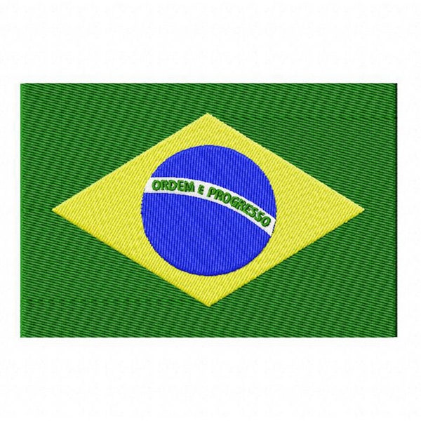 Flag of Brazil, Brazil, Machine Embroidery Files, Instant Download