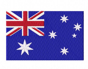 Toppa Aussie Nera Toppa Ricamata Con Bandiera Australia - Ferro Da