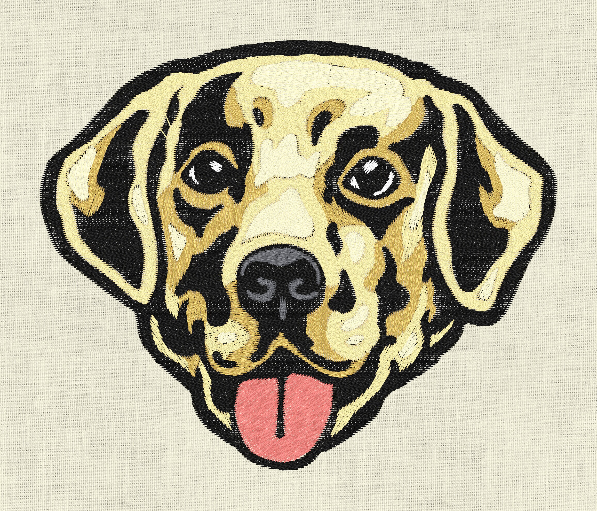 Labrador Dog Breed, Embroidery Design, Easy Machine Embroidery, Digital ...