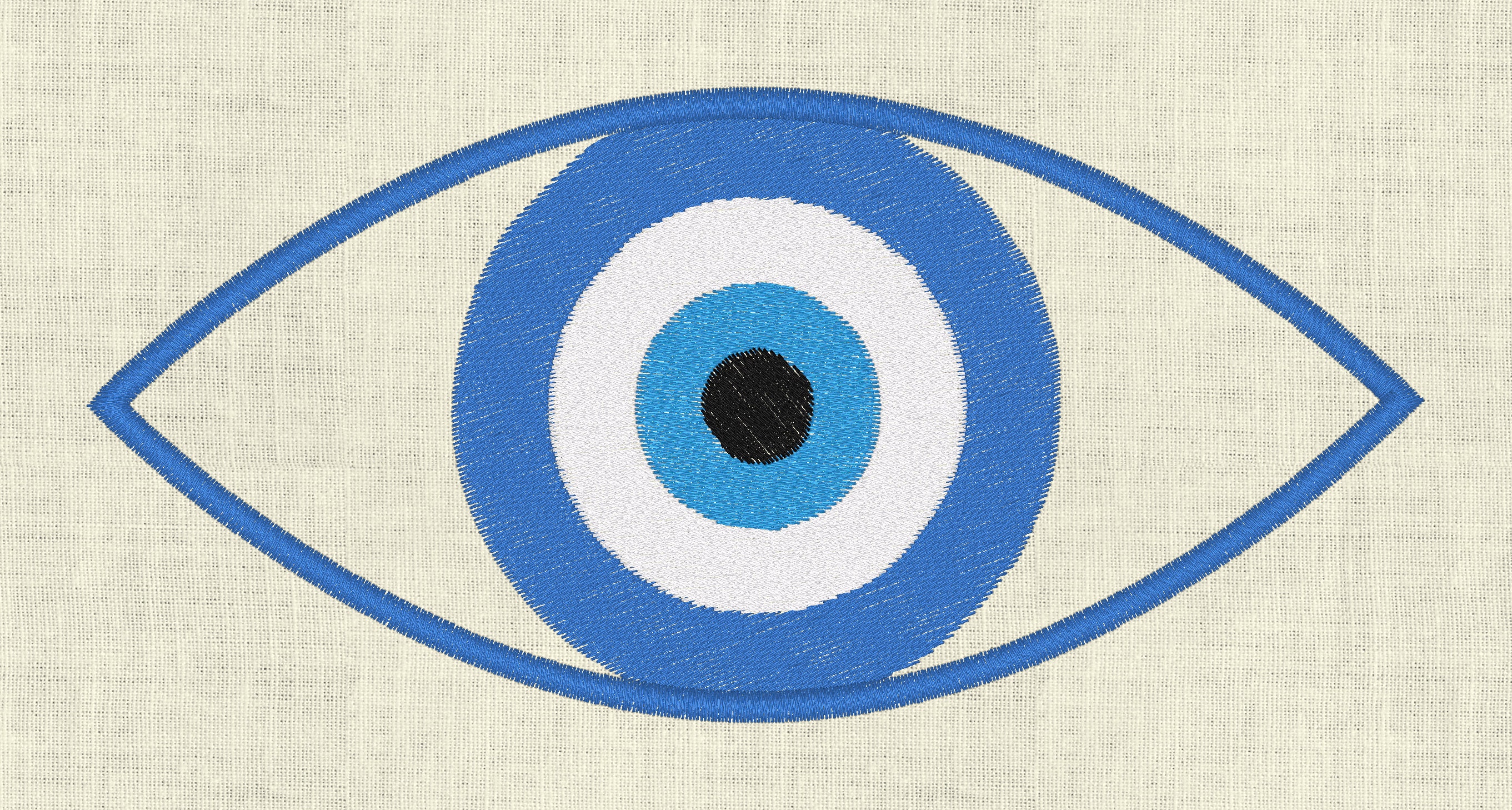 Evil Eye Embroidery Design Machine Embroidery File Instant Etsy