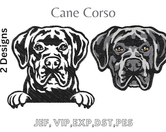 Cane Corso,  Easy Machine Embroidery, Digital File
