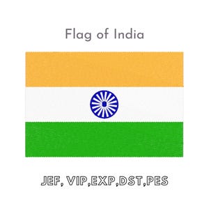 May include: The flag of India, a tri-colour horizontal flag with saffron at the top, white in the middle, and green at the bottom. The white band features a navy blue wheel with 24 spokes, known as the Ashoka Chakra.