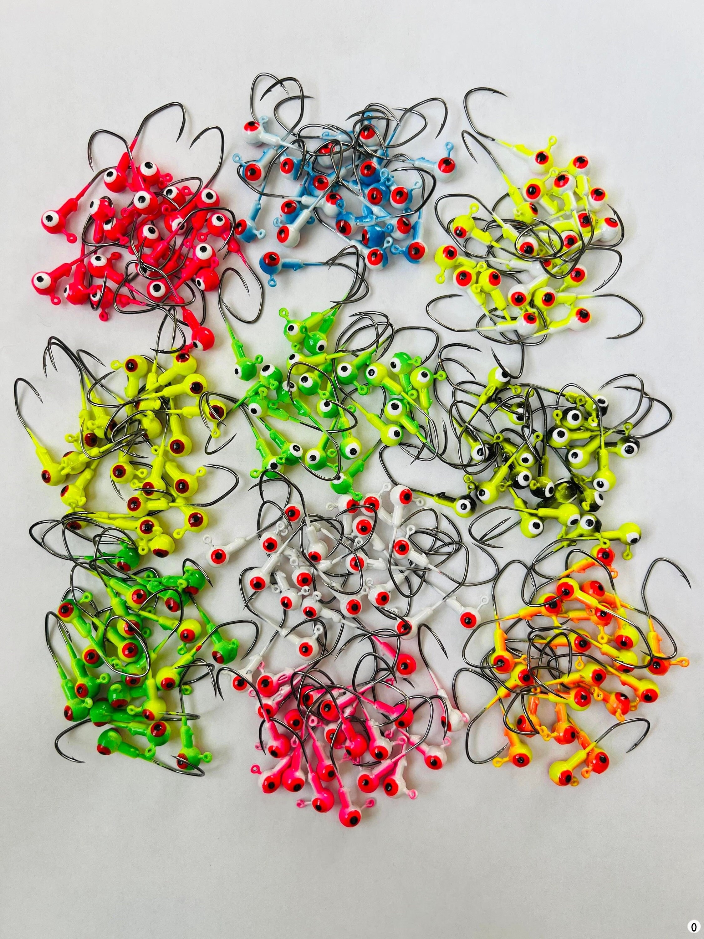 1/32 1/16 1/8oz Crappie Jig Heads Fishing Hooks  Panfish-crappie-panfish-trout-bass 