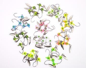1/16 oz Crappie Jig Heads Fishing Hooks Panfish-Crappie-Panfish-Trout-Bass