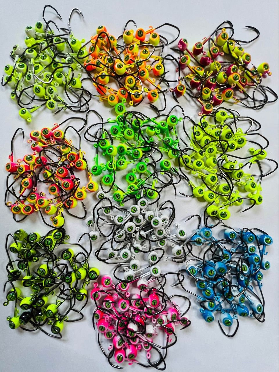 1/32 1/16 1/8oz Crappie Jig Heads Fishing Hooks Panfish-Crappie-Panfish-Trout-Bass