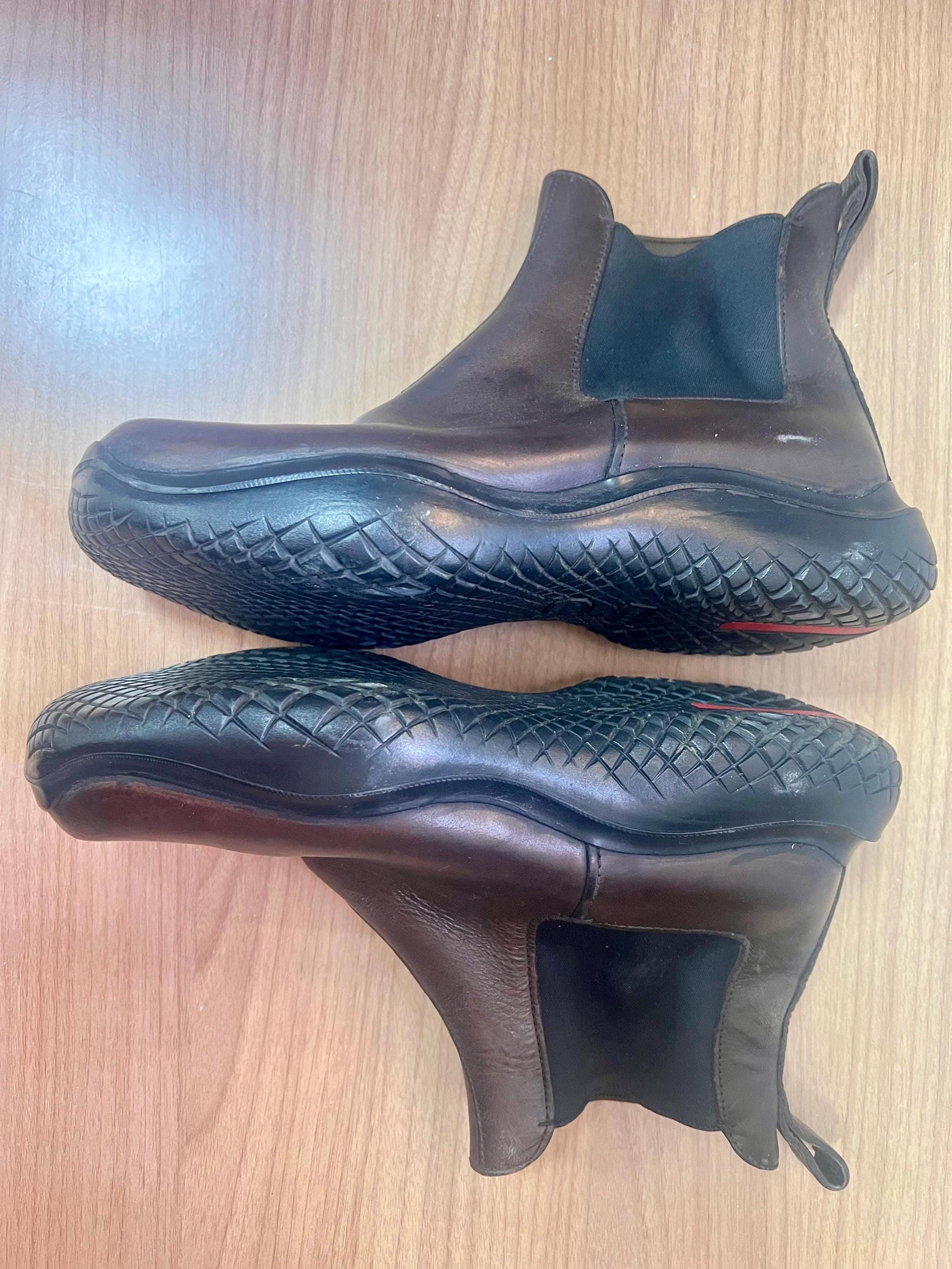 靴 PRADA FW99 DETACHABLE CARGO BAG BOOTS Prada FW99 Detachable Cargo Bag Boots - Ākaibu Store