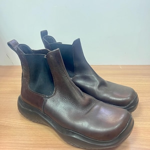 お*く様 99aw special prada vibram design sh Prada FW 99 platform vibram boots archives, runway hi-top