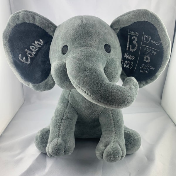 Peluche éléphant personnalisable