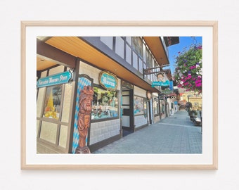 Leavenworth, Washington Nutcracker Museum - Bavarian Village, Front Street in German Town - Instant Download Photography