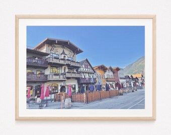 Leavenworth, Washington - Bavarian Village, Front Street in German Town - Instant Download Photography