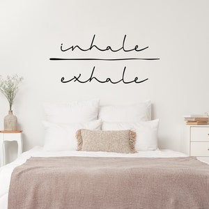 Inhale Exhale Wall Decal Sticker