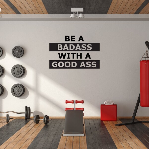 Bad Ass Wall Decal Etsy