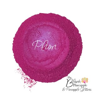Plum - Mica Powder Pigment 10g Jar, Pearlescent Pink Mica Pigment