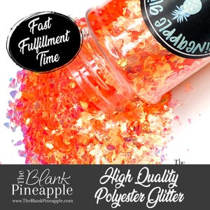Juicy Irregular Cut High Sparkling Iridescent Glitter, 2oz Shaker Bottle