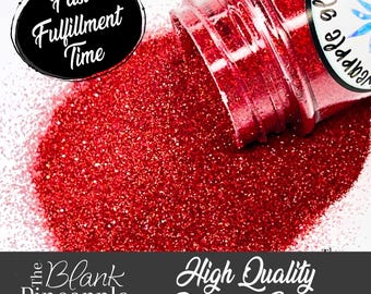 Cheery Cherry Holographic Red Ultra Fine, 2oz Shaker Bottle (56g), Red Polyester Glitter
