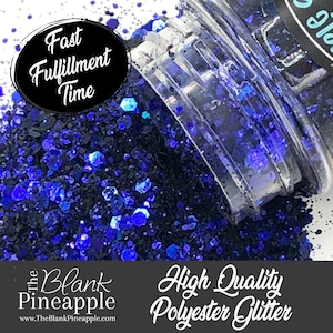 Purple Rain Chunky Mix Color Shifting Glitter, 2oz Shaker Bottle (56g), Purple Glitter