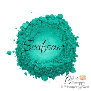 Seafoam - Mica Powder Pigment 10 grams, Pearlescent Green Mica Powder