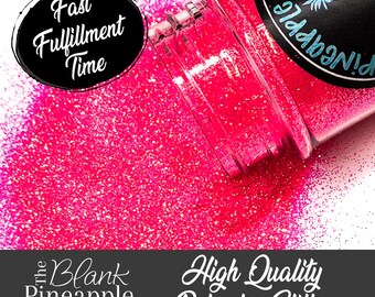 Think Pink Ultra Fine Cut High Sparkling Iridescent Glitter, 2oz Shaker (56g), Hot Pink Glitter