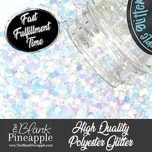 Pinkcicle Chunky Mix Iridescent Glitter, 2oz Shaker Bottle (56g)