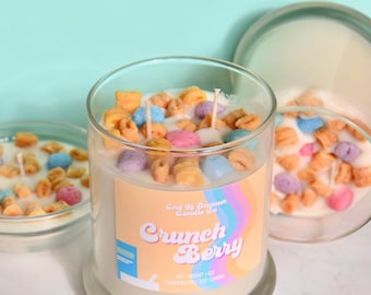 Crunch Berry Soy Candle - Paraben/Phthalate Free Fragrance - 100% Soy Wax - Dessert Candle - Whipped Candle - Food Candle - Gifts For Her