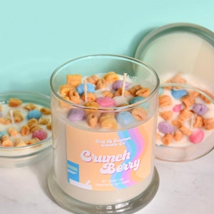 Crunch Berry Soy Candle - Paraben/Phthalate Free Fragrance - 100% Soy Wax - Dessert Candle - Whipped Candle - Food Candle - Gifts For Her