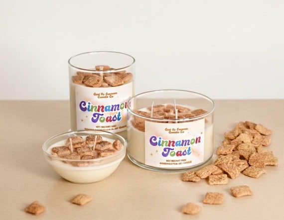 Cinnamon Soy Candle - Paraben/Phthalate Free Fragrance - 100% Soy Wax - Cereal Candle - Dessert Candle - Food Candle - Gifts For Her