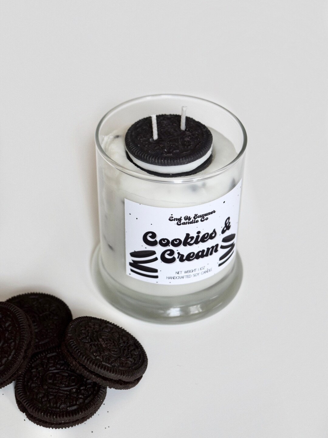 Cookies & Cream Soy Candle Oreo Scented Paraben/phthalate Free 100 Soy