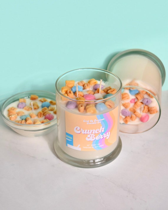 Crunch Berry Soy Candle - Paraben/Phthalate Free Fragrance - 100% Soy Wax - Dessert Candle - Whipped Candle - Food Candle - Gifts For Her