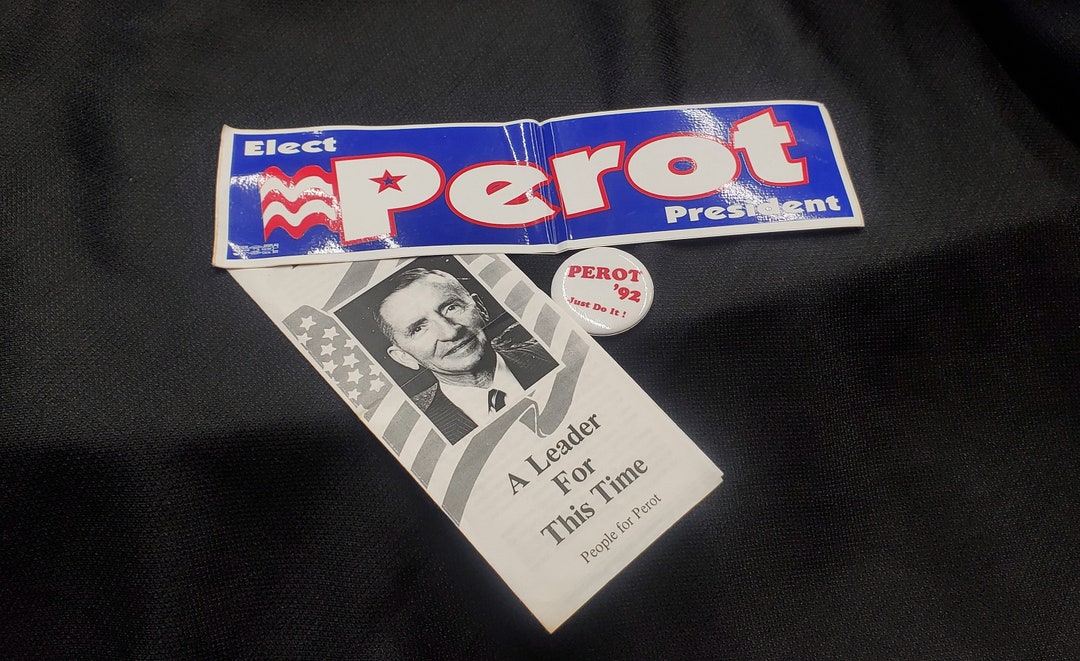 Ross Perot 1992 Campaign Set Etsy