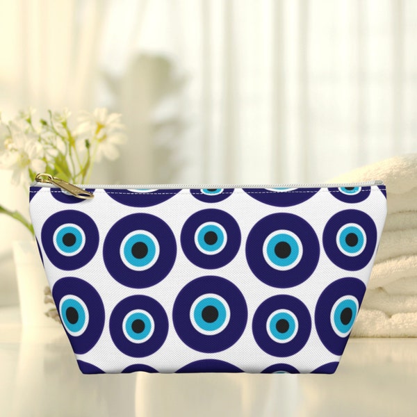 Evil Eye Makeup Bag Protective Makeup Bag Stylish Cosmetic Pouch Evil Eye Gift Trendy Cosmetic Bag Evil Eye Cosmetic Bag Spiritual Bag