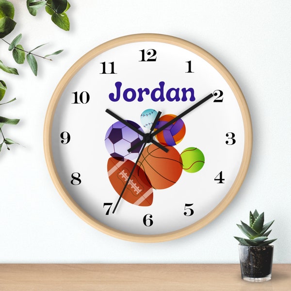 Sports Clock Etsy