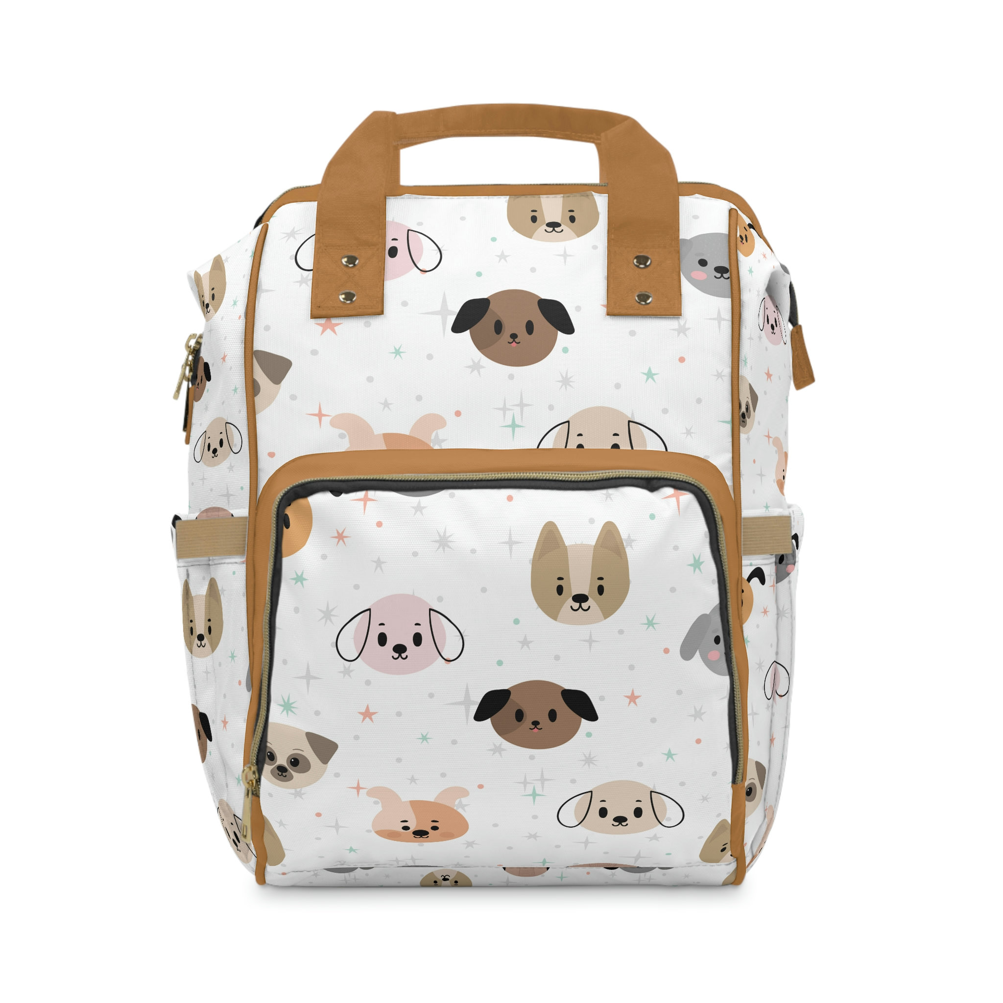  Vintage Dog Paw Print Diaper Bag Tote with Stroller Straps,  Animal Footprint Large Travel Diaper Tote Bag Baby Bag Multifunction Nappy  Bags for Mom and Dad : Baby