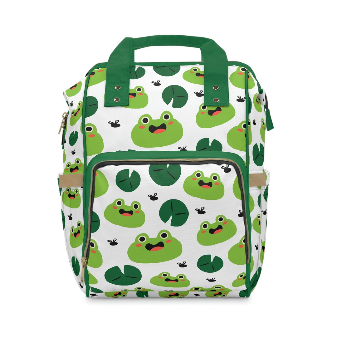 Frog Diaper Bag Adorable and Functional Baby Changing Tote Green Diaper