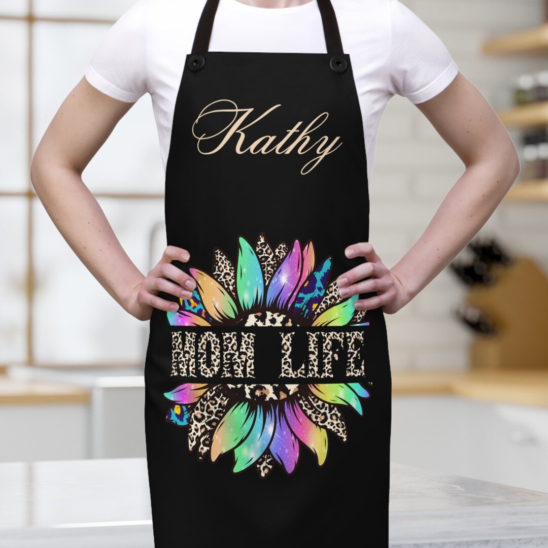 Personalized Apron for Mom Custom Apron for Mom Customized Mom - Etsy