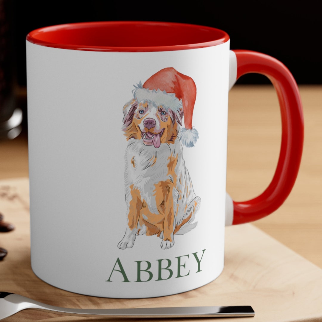 Personalized Australian Shepherd Coffee Mug Custom Dog Breed Etsy