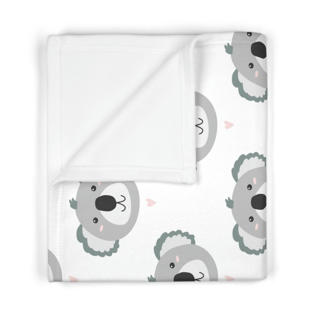 Koala Bear Soft Fleece Baby Blanket Adorable Koala Infant Etsy