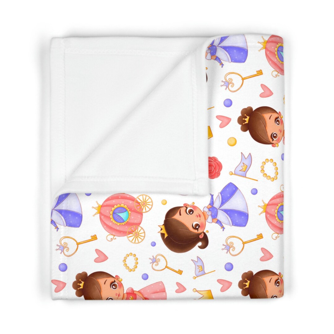 Princess Soft Fleece Baby Blanket Cozy and Adorable Blanket Etsy