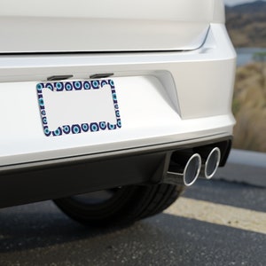 Evil Eye License Plate Frame Evil Eye Design Car Decor Evil Eye Car Accessories License Frame Evil Eye Symbol Evil Eye Gift Vehicle Frame