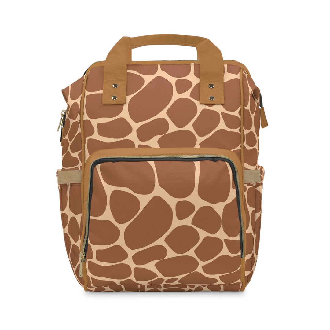 Giraffe Print Diaper Bag Trendy Spacious Diaper Bag Giraffe Etsy