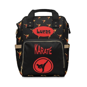 Personalized Kids Karate Backpack Customized Martial Arts Bag for School and Training Back to School Karate Backpack Kids Name Backpack