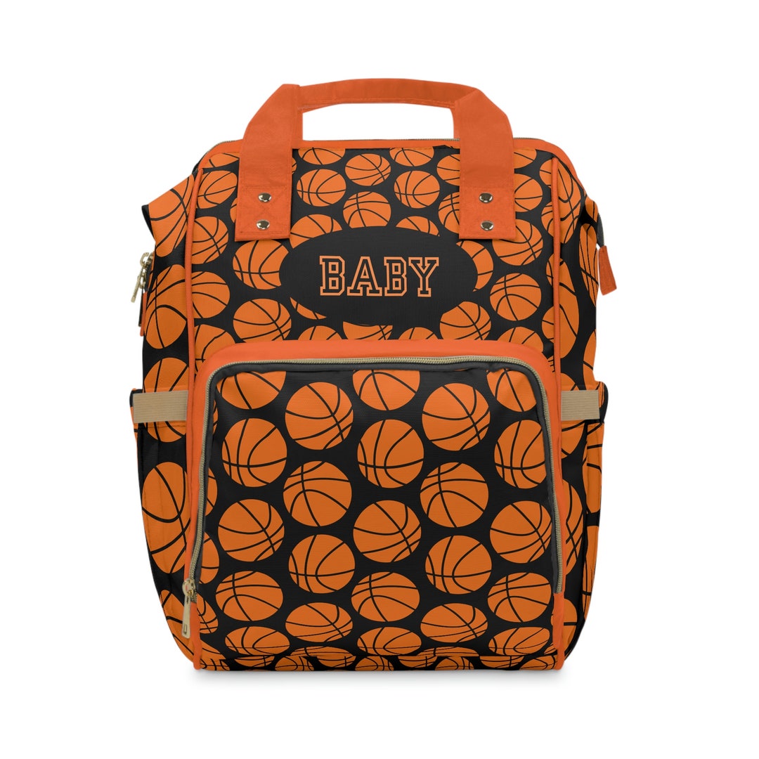 Basketball Themed Diaper Bag Sporty Diaper Bag Stylish Baby Etsy