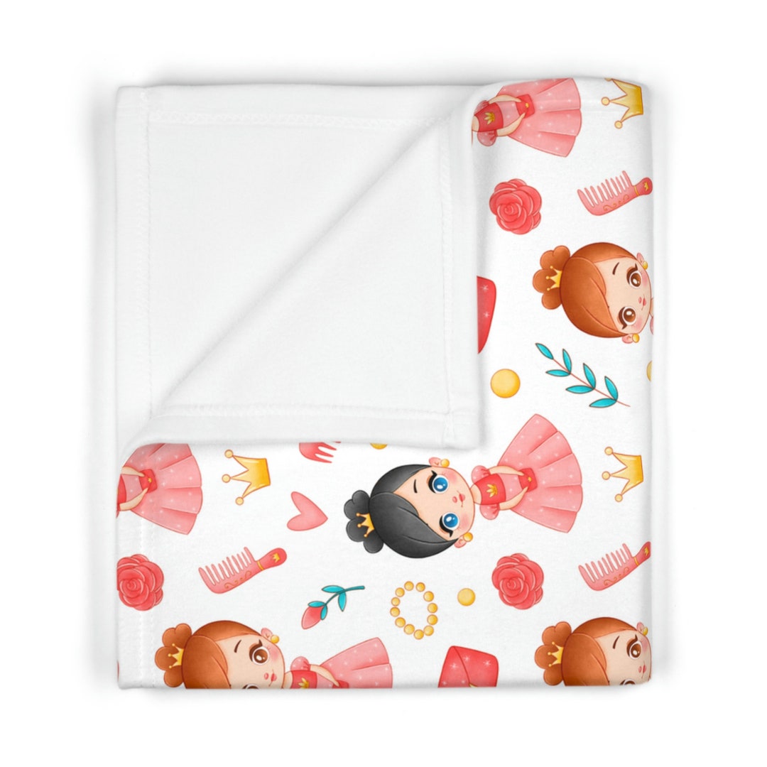 Princess Soft Fleece Baby Blanket Cozy and Adorable Blanket Etsy