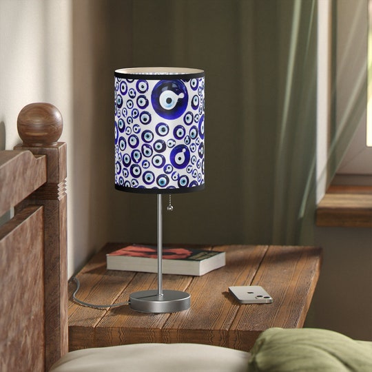 Disover Evil Eye Lamp on a Stand, Evil Eye Lamp, Blue Evil Eye Stand Lamp